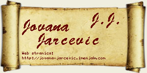 Jovana Jarčević vizit kartica